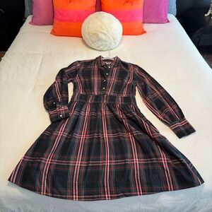 Free Assembly Plaid Tartan Dress, Size Small
